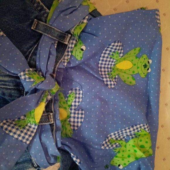 Cute Handmade Jean Purse 13X7X3 Lined - Picture 6 of 7